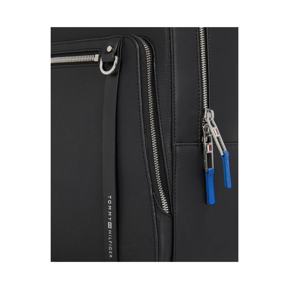Tommy Hilfiger Zwarte Zakelijke Rugzak Black Heren