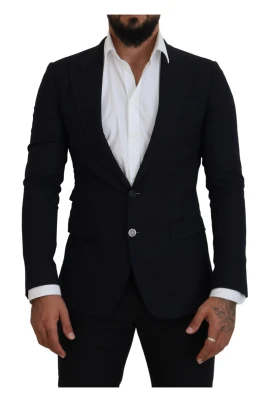 Svart Ullformell Taormina Blazer