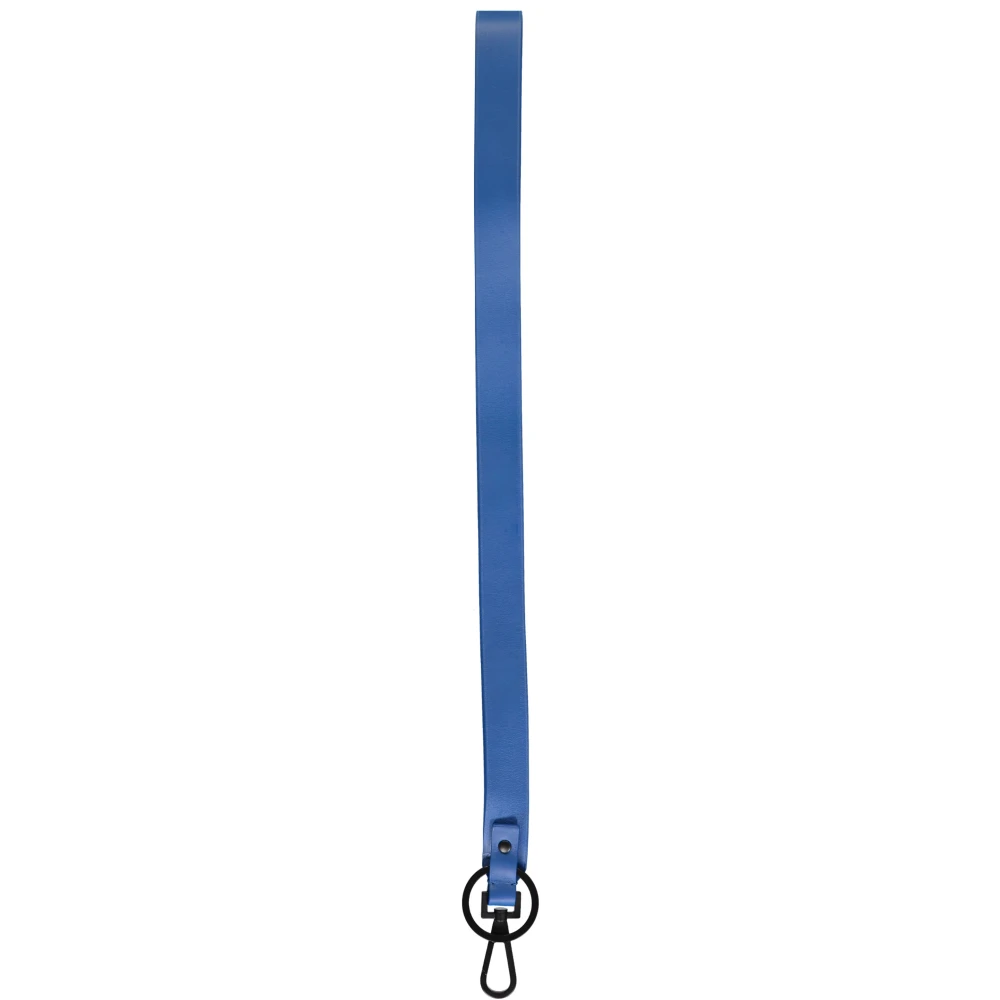 Bottega Veneta Geperforeerde Leren Sleutelhanger Blue Heren