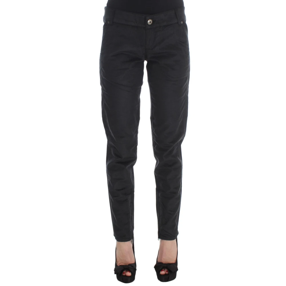 Ermanno Scervino Women's Black Chic Slim-Fit Jeans