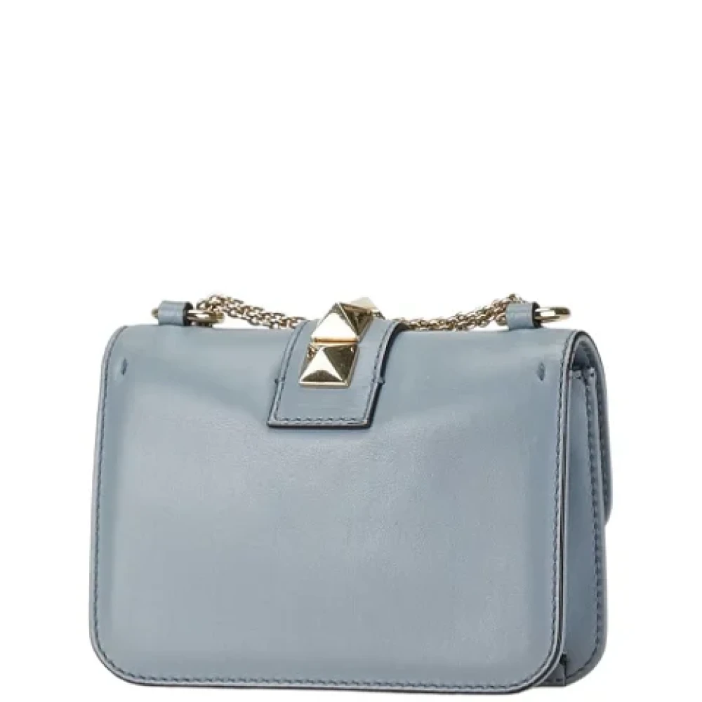 Valentino Vintage Pre-owned Leather shoulder-bags Blue Dames