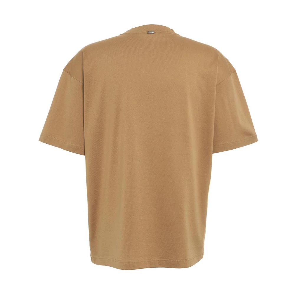 Herno Bruine T-Shirts Polos voor Heren Brown Heren