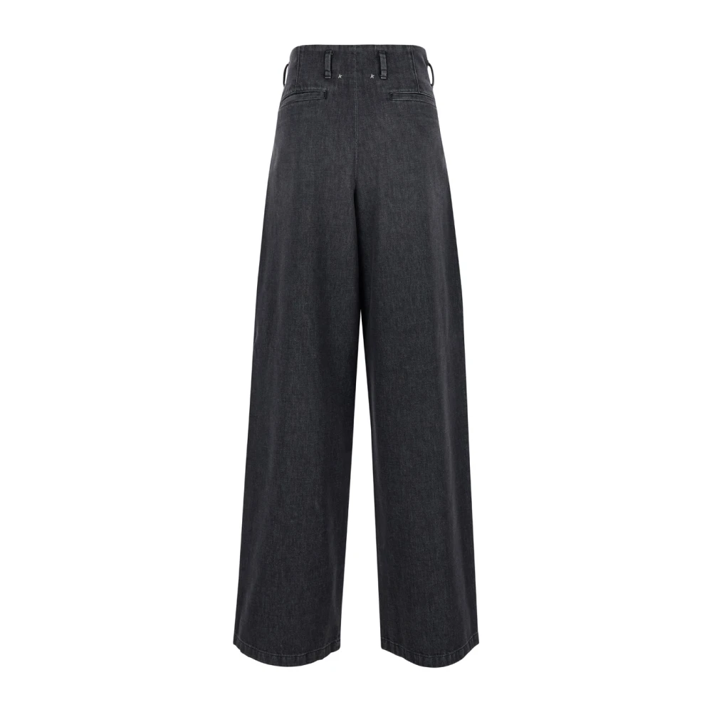 Golden Goose Wide Leg Denim Broek Gray Dames