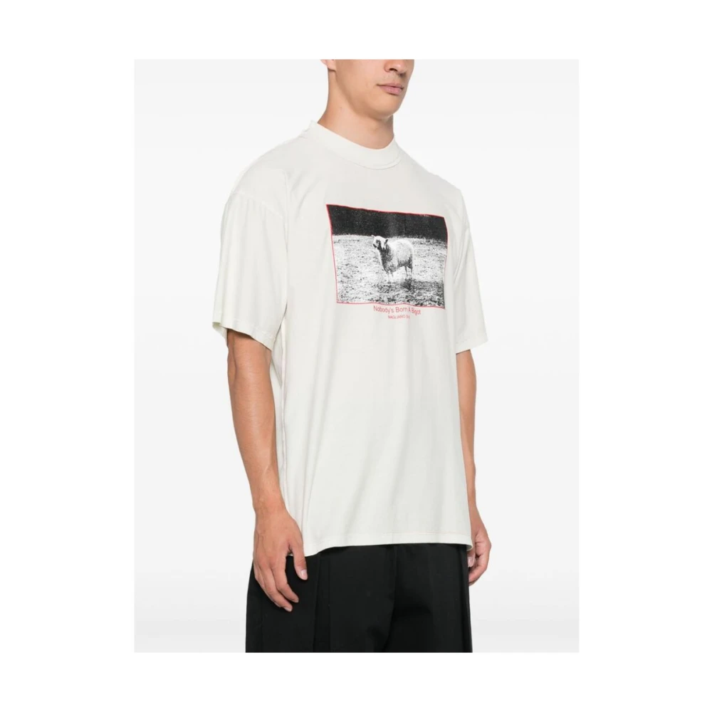 Magliano T-shirt met Grafische Print en Ronde Hals Beige Heren