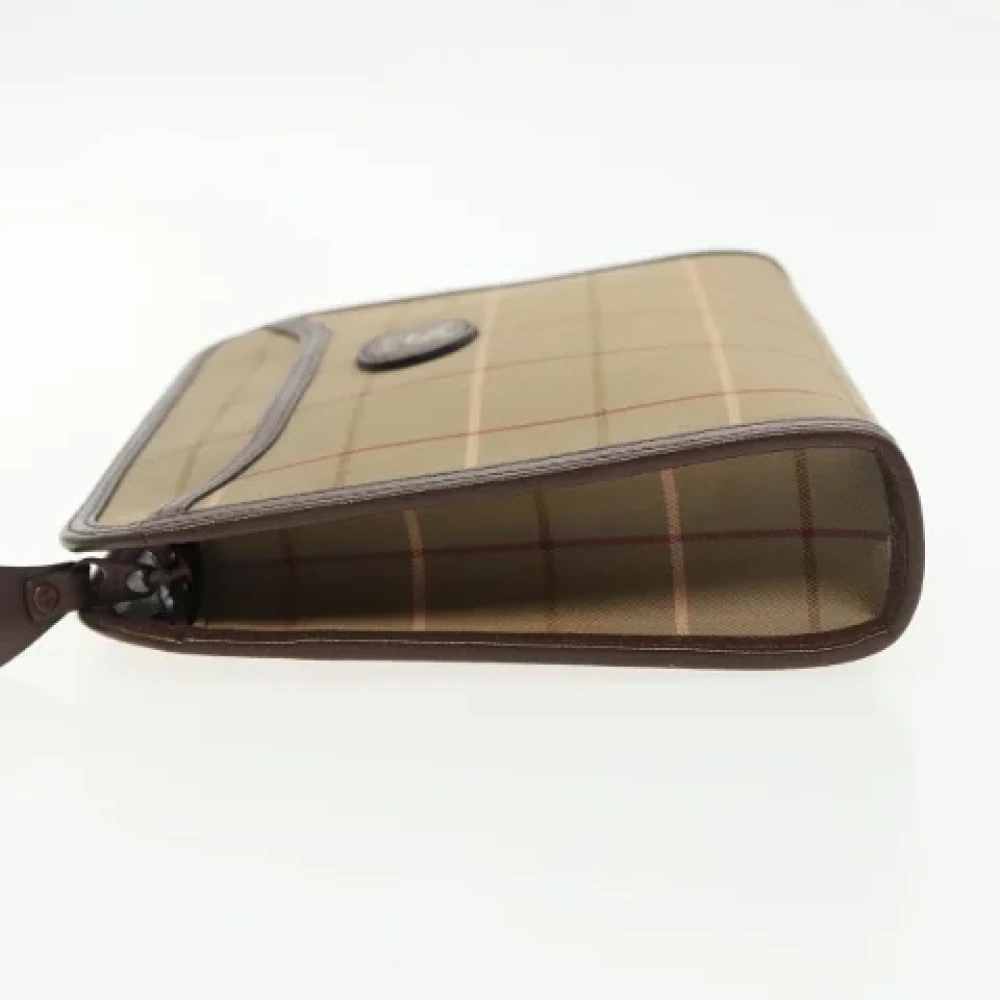 Burberry Vintage Pre-owned Canvas clutches Brown Dames