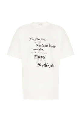 T-shirt med texttryck