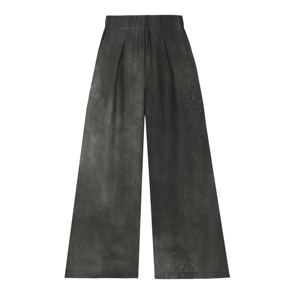 Cortana Green Wide Trousers, Female, 2XS, Dali, Petrol Blue Trousers