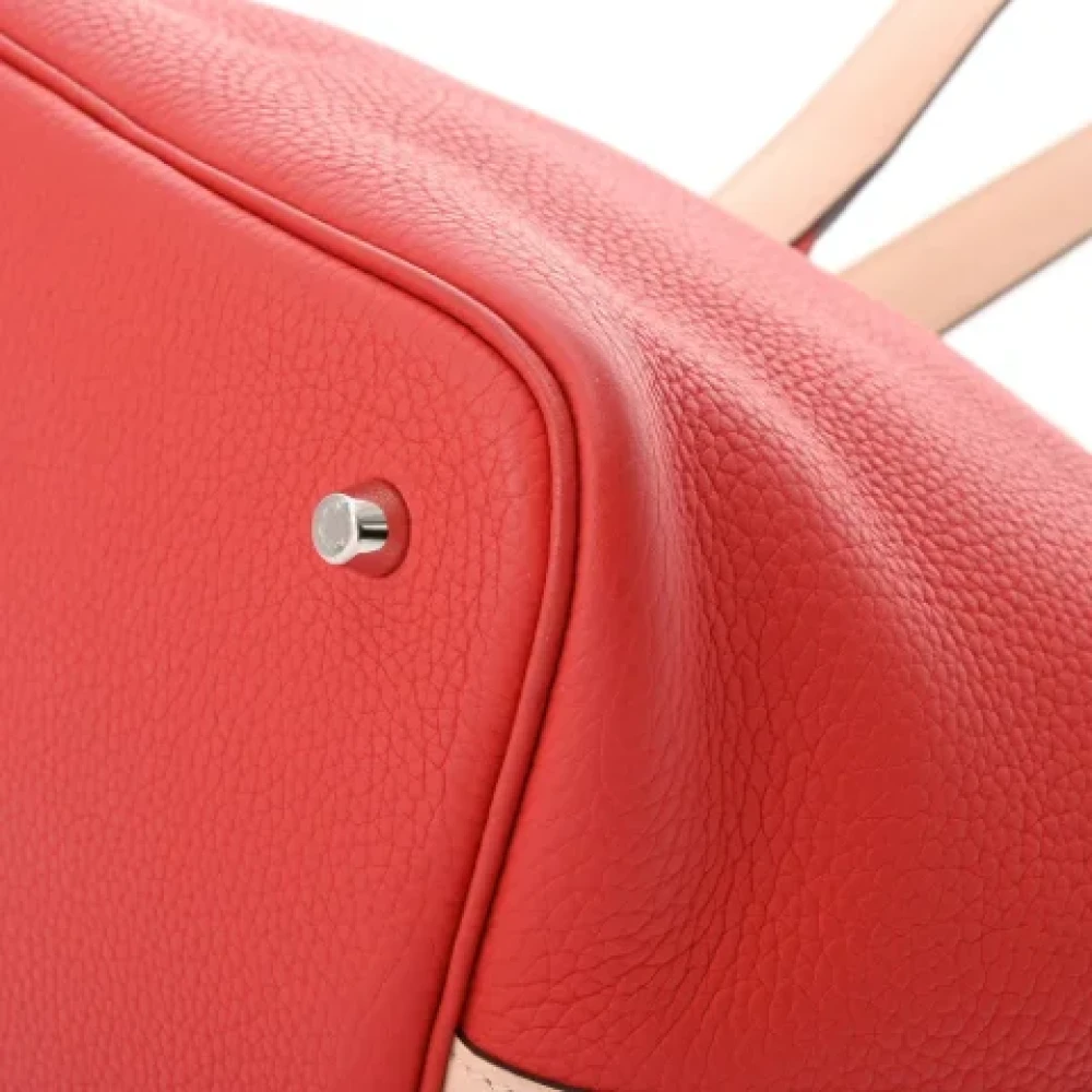 Hermès Vintage Pre-owned Leather handbags Red Dames