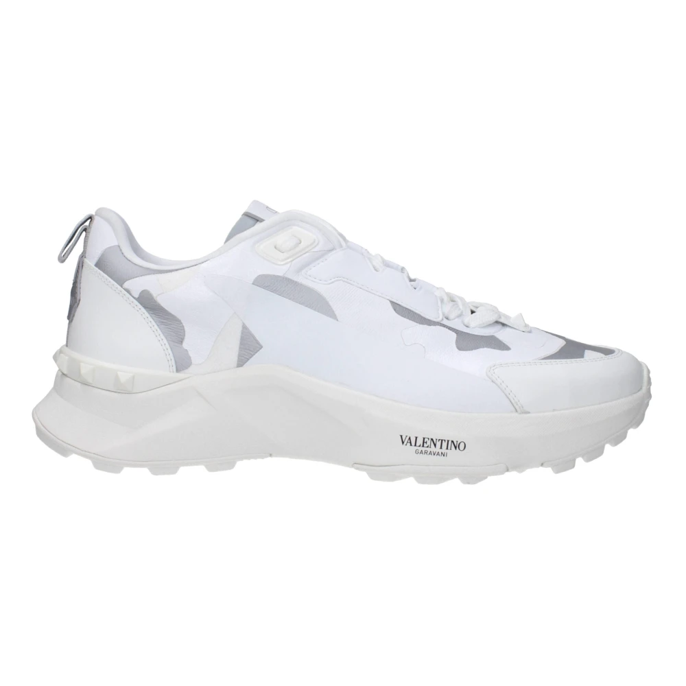 Valentino Garavani Men's White Sneakers, 11 Uk, Fabric Athletic Trainers