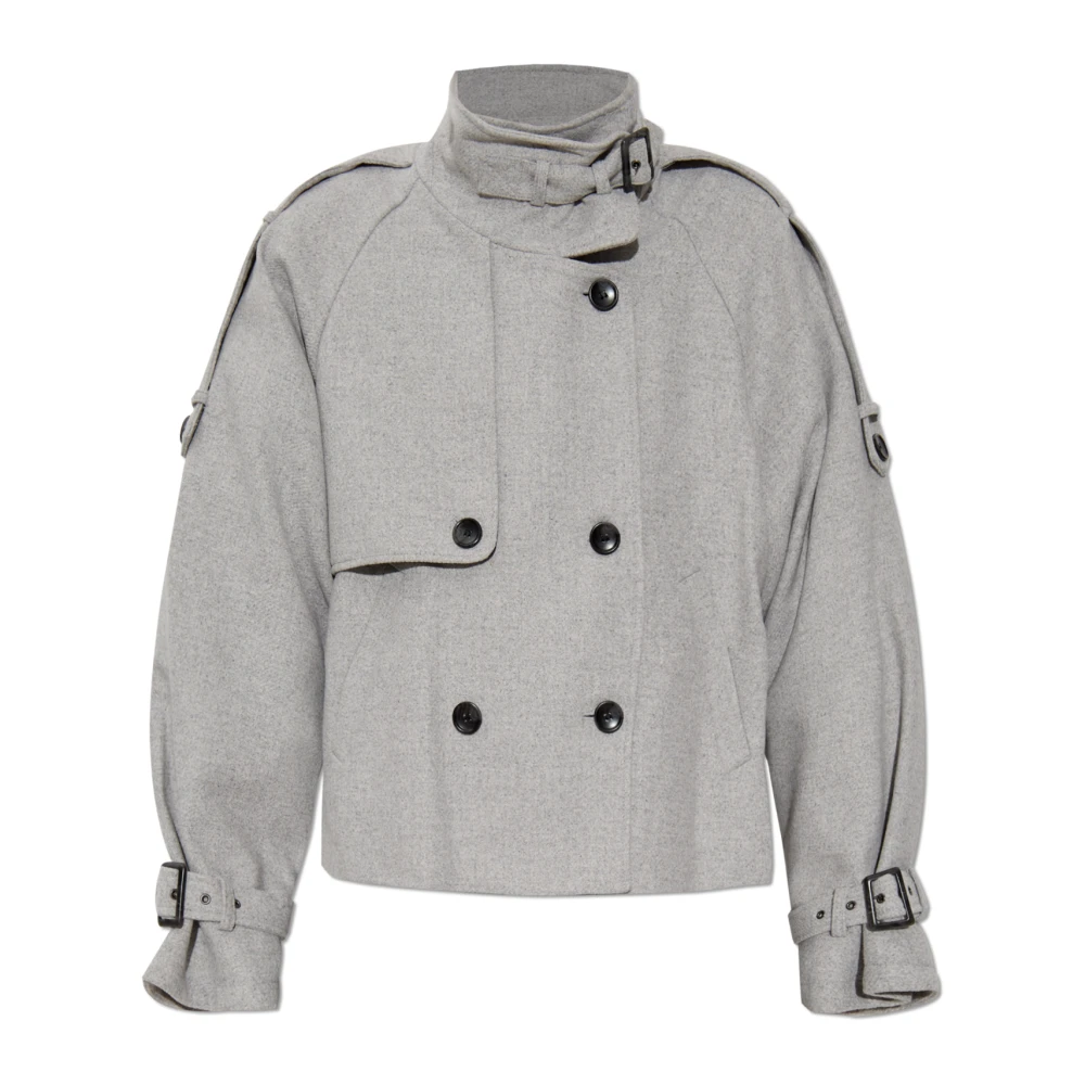 Gestuz Grijs Melange AvicGZ Jas Buitenkleding Gray Dames