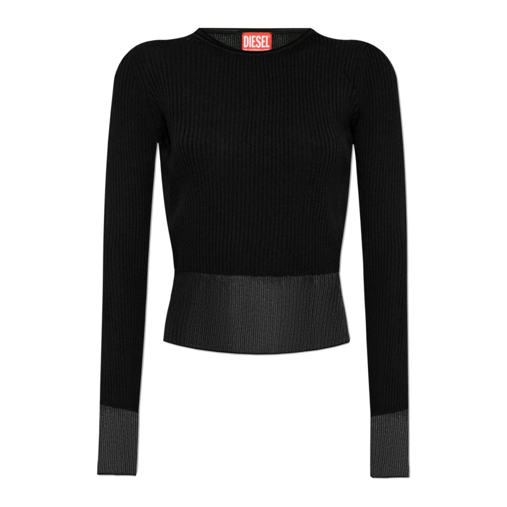 Diesel - Suéter M-Sleshs - Knitwear - Mujer - Negro - L