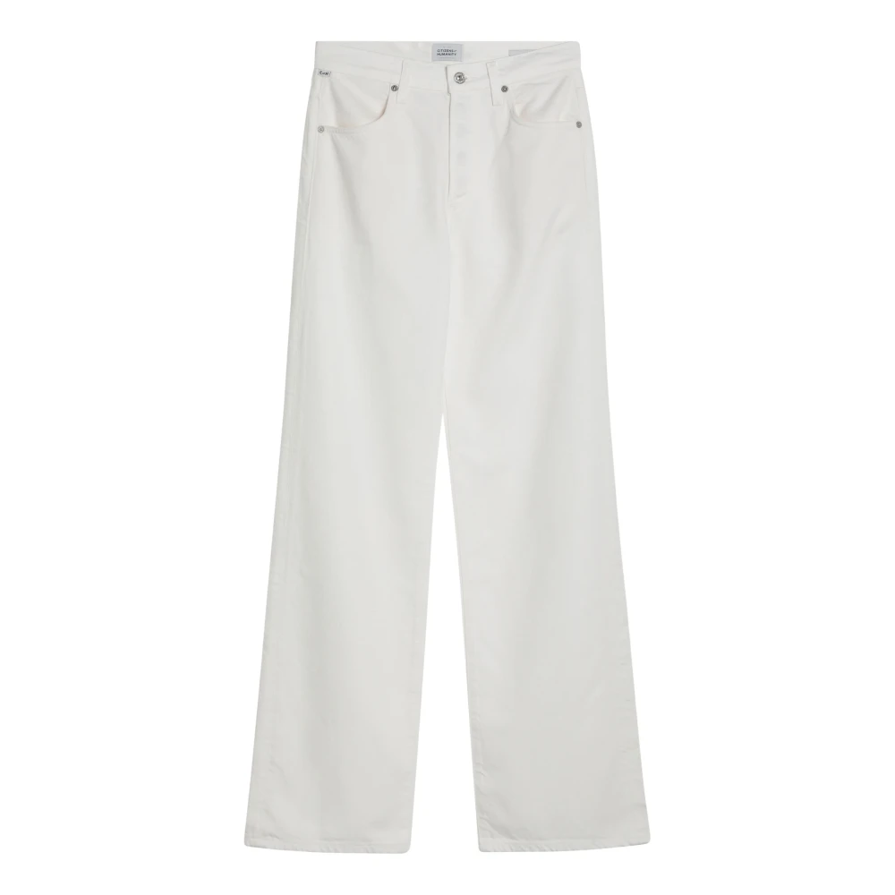 Citizens of Humanity Palazzo Stijl Denim Jeans White Dames