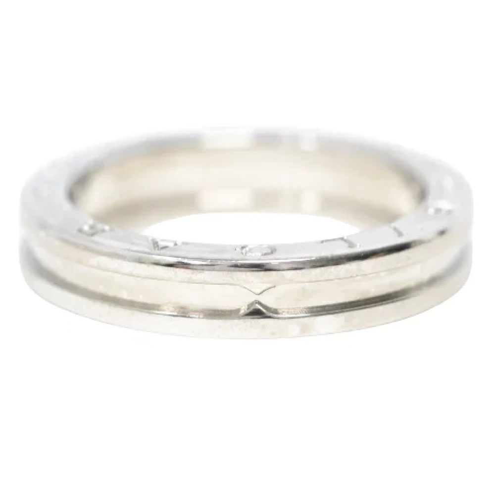 Pre-owned Solv Hvitt Gull Bvlgari Ring