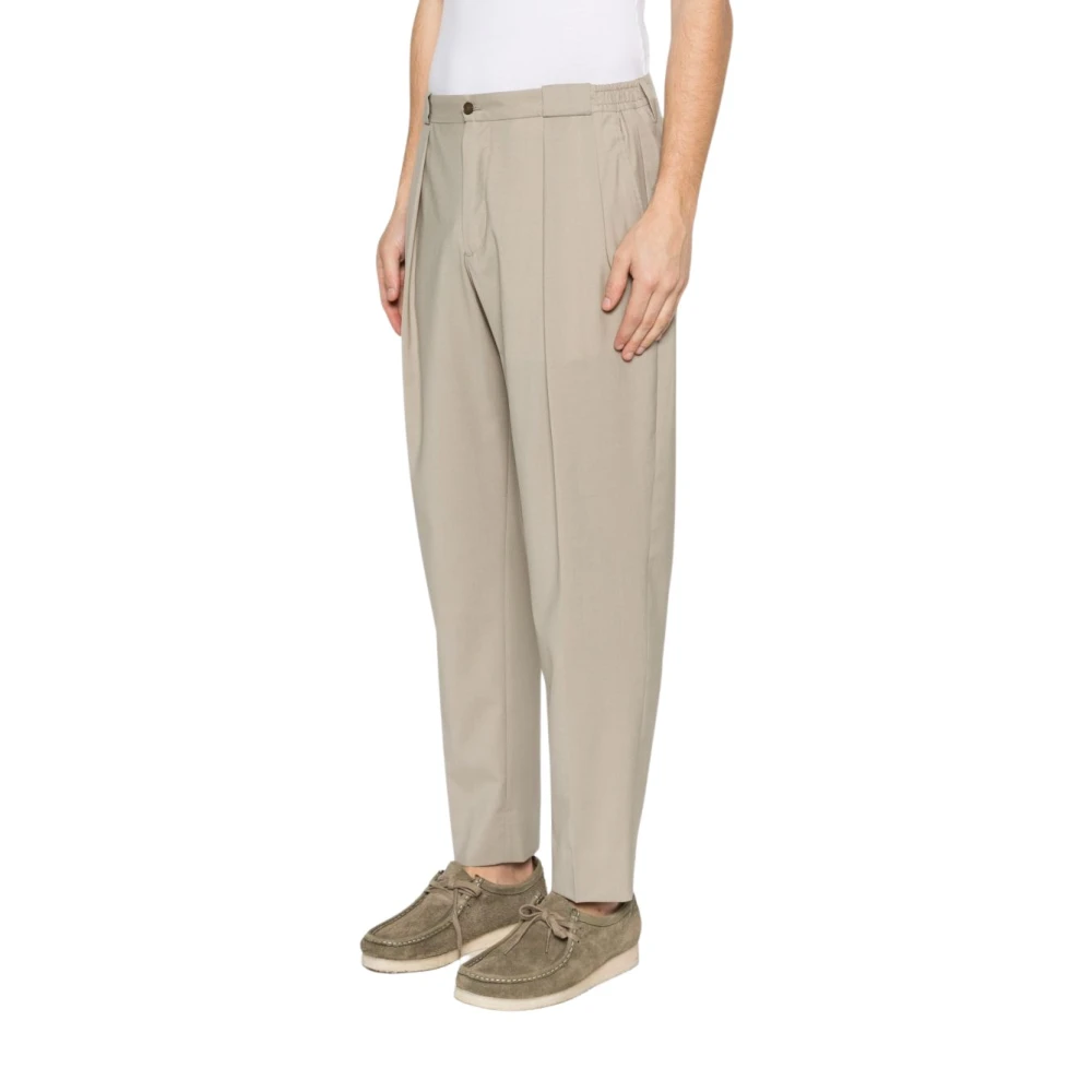 Briglia Men's Green Slim-Fit Trousers, 3XL, Portobellos Pleated Trousers