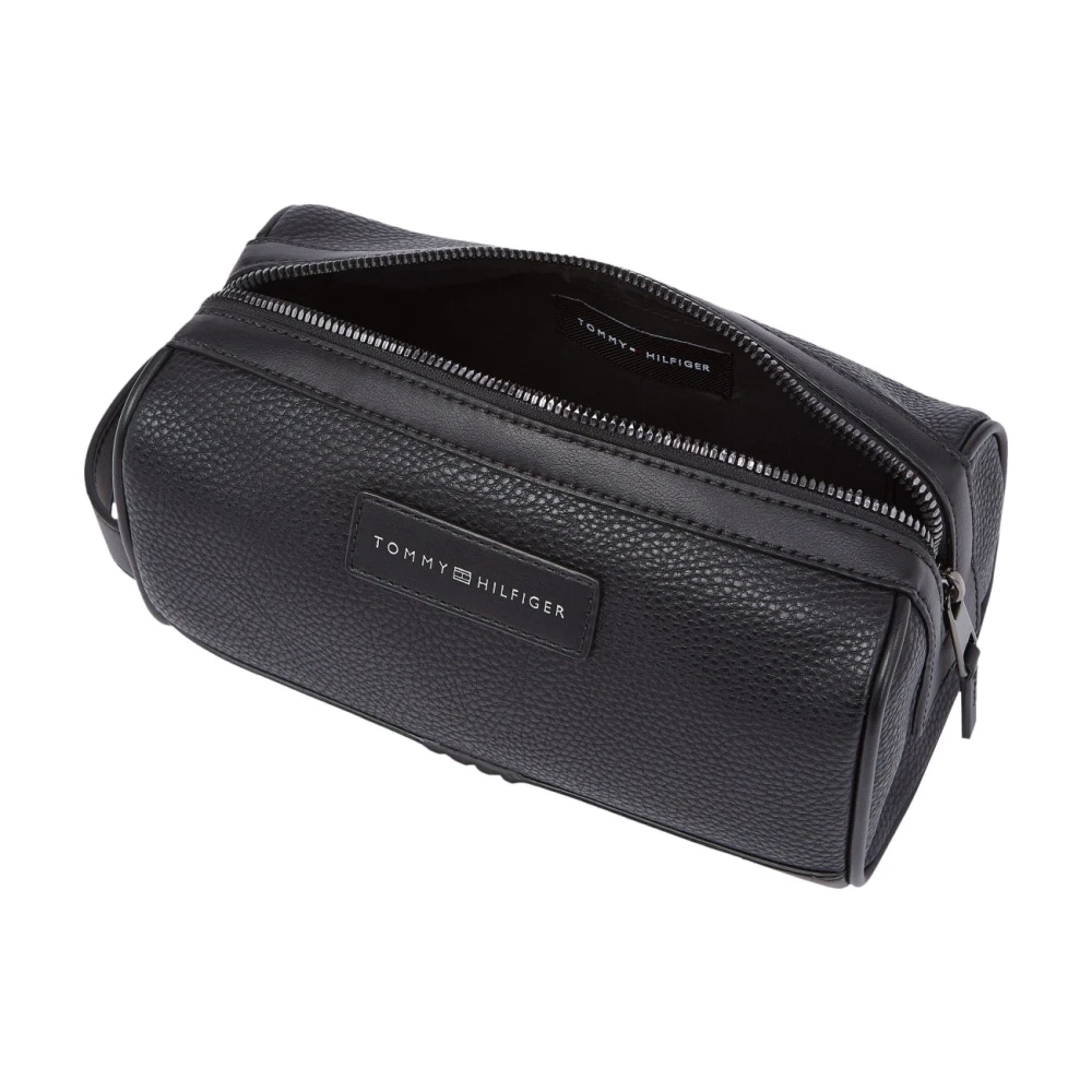Tommy Hilfiger Zwarte Business Toilettas voor Mannen Black Heren