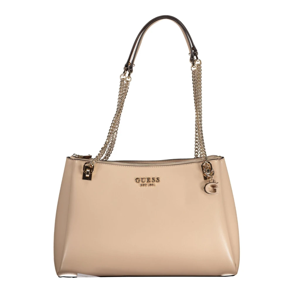 Guess Beige Schoudertas Eliette Kettinghandvatten Beige Dames