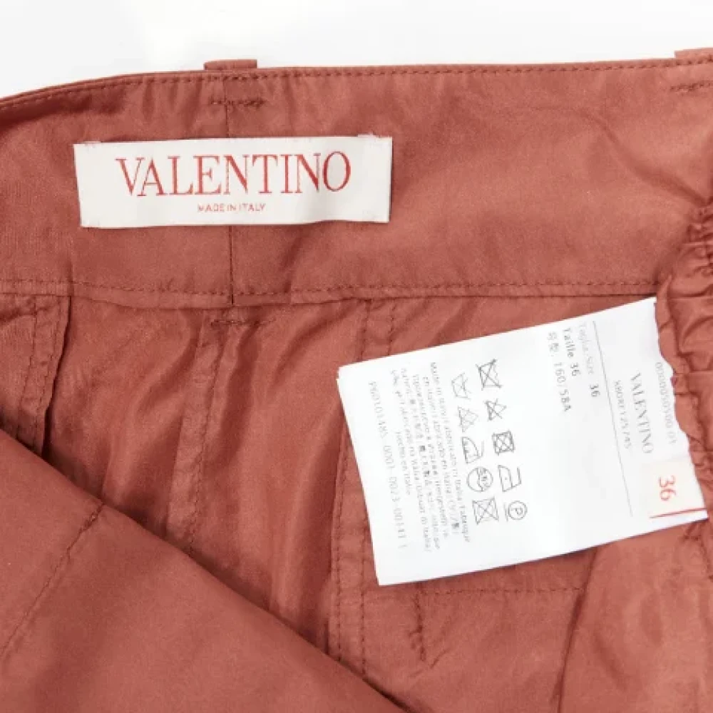Valentino Vintage Pre-owned Silk bottoms Red Dames