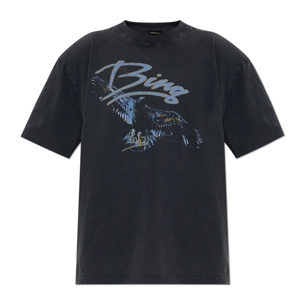 Anine Bing Women's Black T-Shirts, Xs, Kent Tee