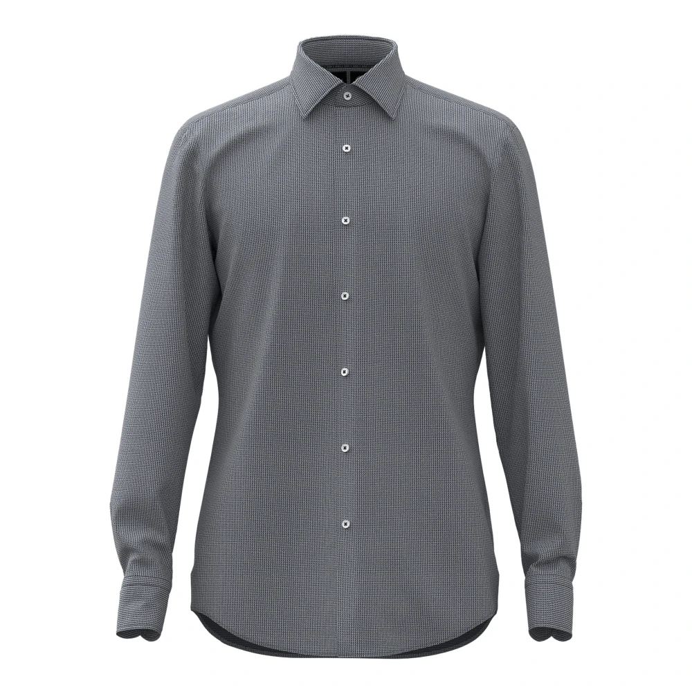 Hugo Boss Blauw Shirt P-Hank-Kent Stijl Blue Heren