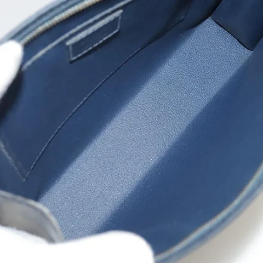 Louis Vuitton Vintage Pre-owned Leather clutches Blue Dames