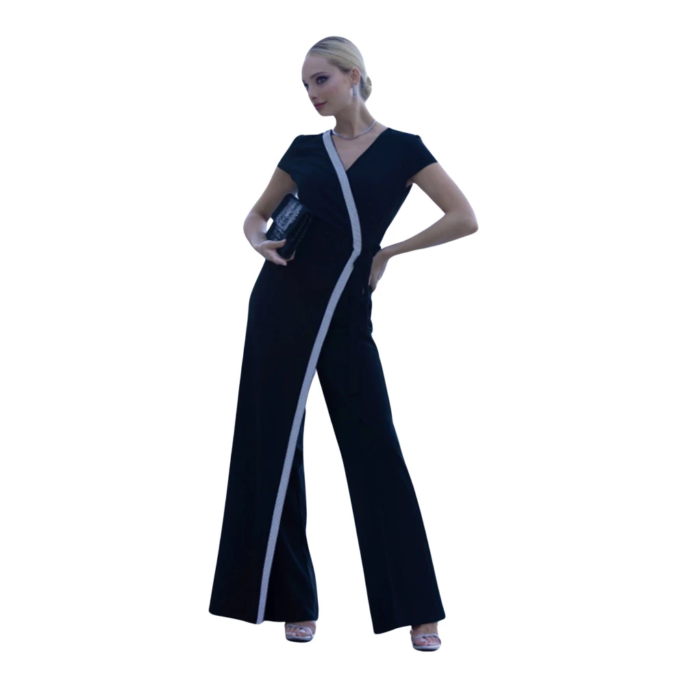 Frank Lyman Elegante Jumpsuit met Korte Mouwen en V-Hals Multicolor Dames