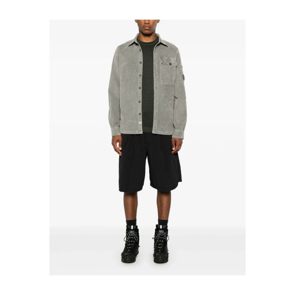 C.P. Company Groene Corduroy Lens Overhemd Green Heren