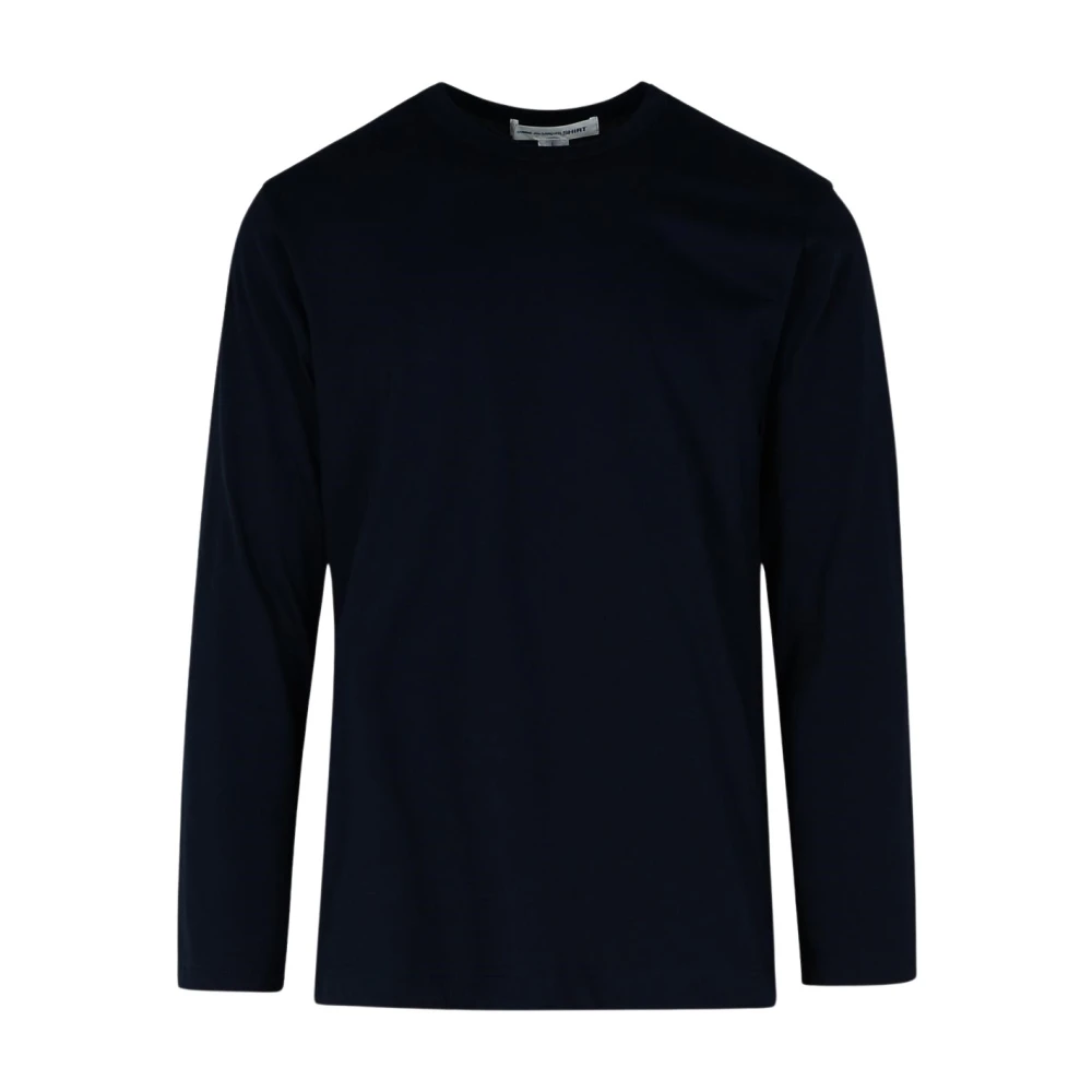 Comme des Garçons Katoenen Crewneck T-shirt en Polo Black Heren