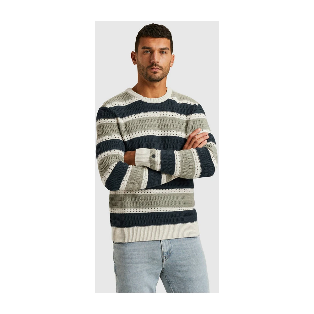 Cast Iron Crewneck Katoenen Pullover Multicolor Heren