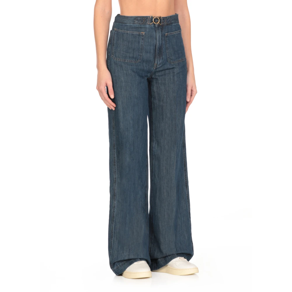 Ralph Lauren Blauwe broek Blue Dames