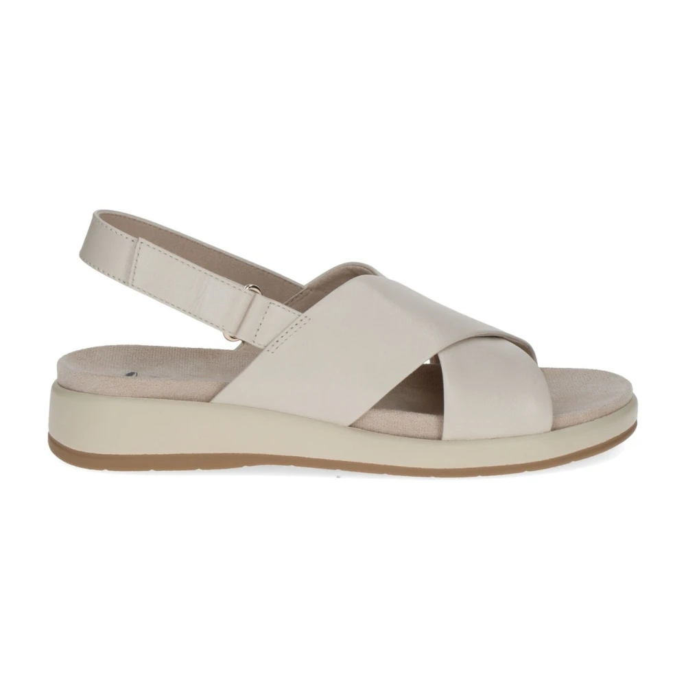 Caprice Women's Beige 9-28208-44 Open Toe Sandal - Flat Sandals - 3 Uk - Shoes