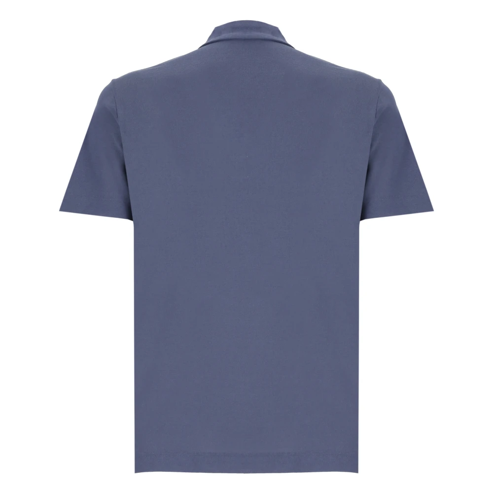 Zanone Polo Shirts Blue Heren