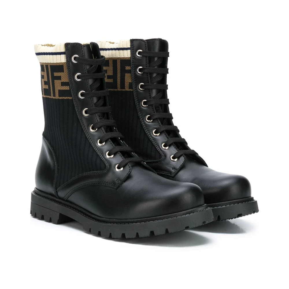 Fendi Girls Black Shoes Ankle Boots Noos - Kids Boots - 39 Eu - Kids