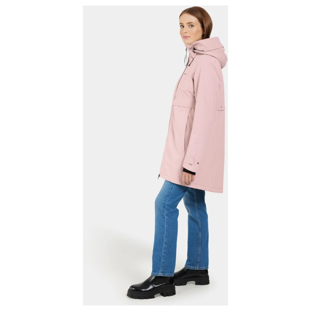 Didriksons Feminine Parka voor dagelijks gebruik Pink Dames
