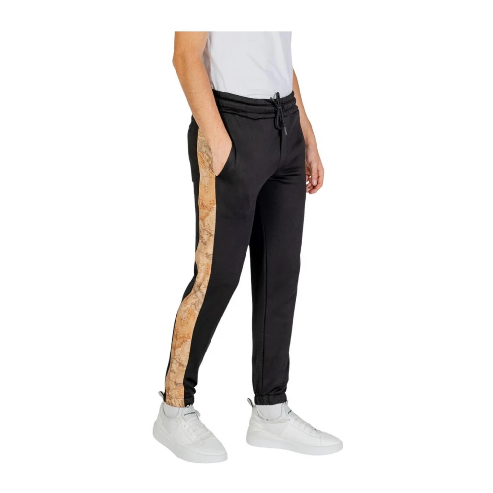 Alviero Martini 1a Classe Slim-Fit Broek van Polyesterblend Black Heren
