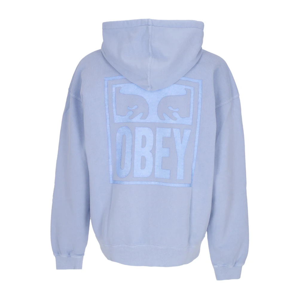 Obey Pigment Eyes Icon Lichtgewicht Hoodie Blue Heren