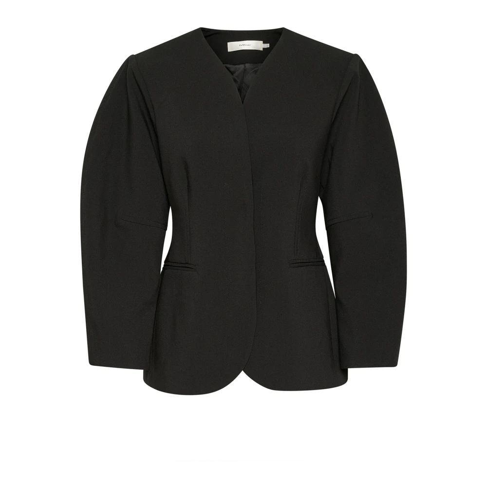 Inwear Black Modern Blazer Jacket - Female - Blazers - Xl - Jackets