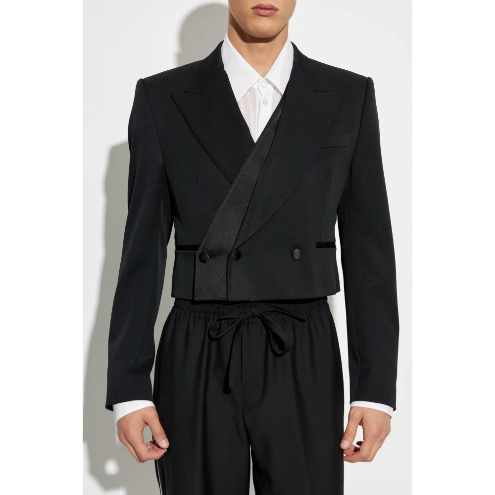 Dolce & Gabbana Wollen blazer Black Heren