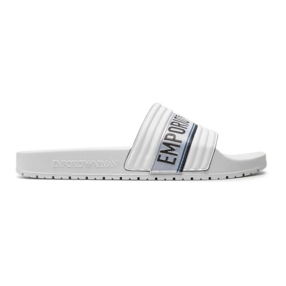 Emporio Armani Homme Blanc - Shoes > Flip Flops & Sliders > Sliders