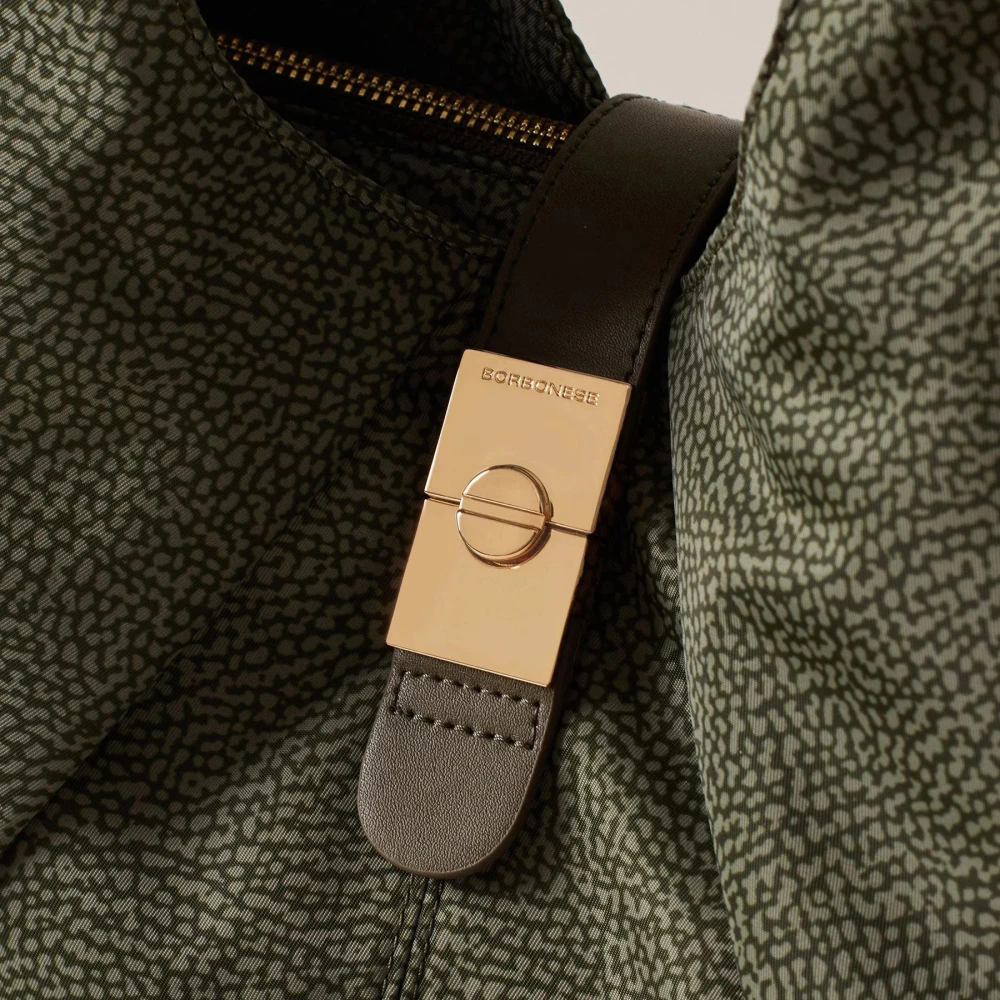 Borbonese Groene Hobotas met Dubbele Plooi Green Dames