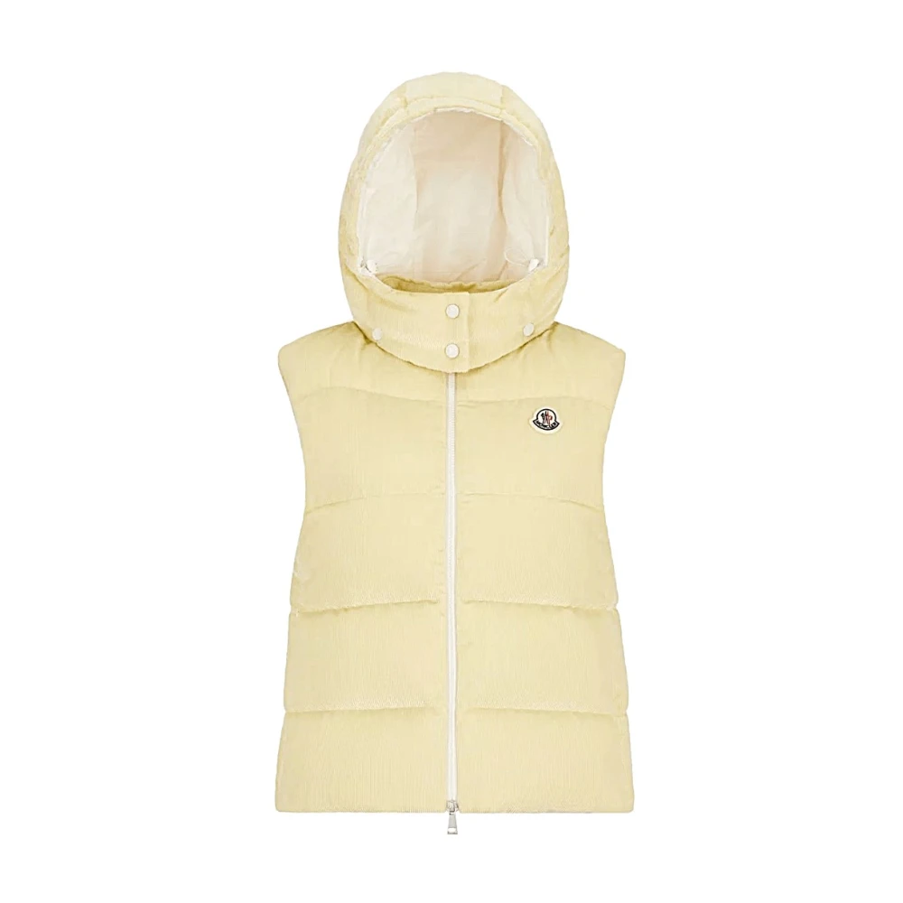 Moncler Gewatteerd Puffer Vest Yellow Heren