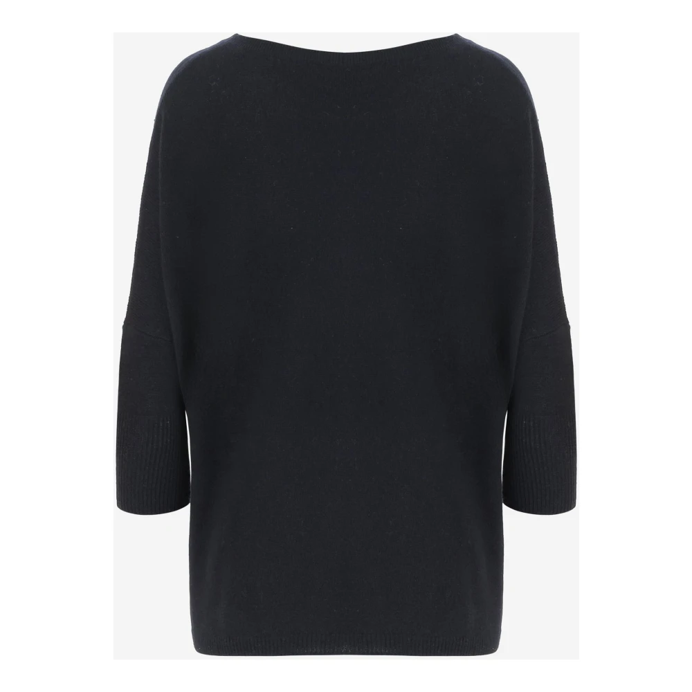 allude Pullover met studs van wolmix Black Dames
