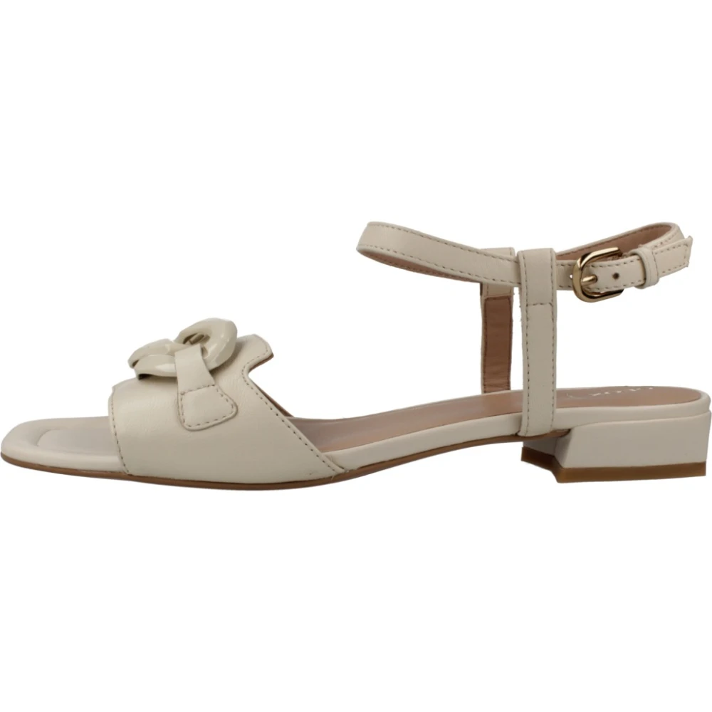 Geox Femme Beige - Shoes > Sandals > Flat Sandals