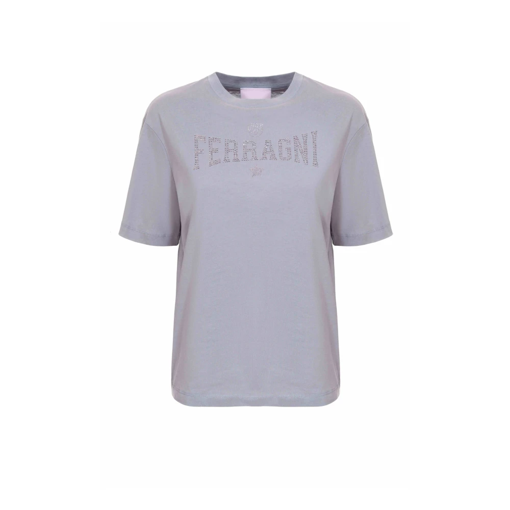 Chiara Ferragni Collection Mujer Gris Camisetas, : Extra Pequeño