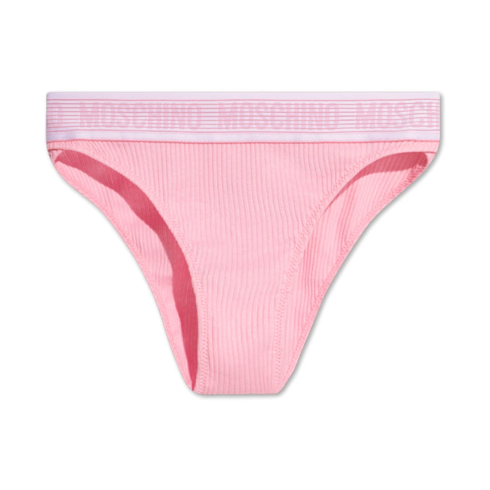 Moschino Ribbed Briefs Pink Dames