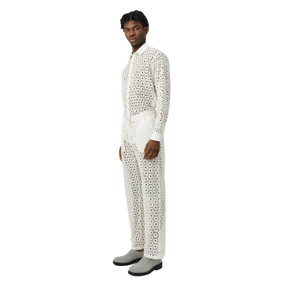 Soulland Trousers White Unisex