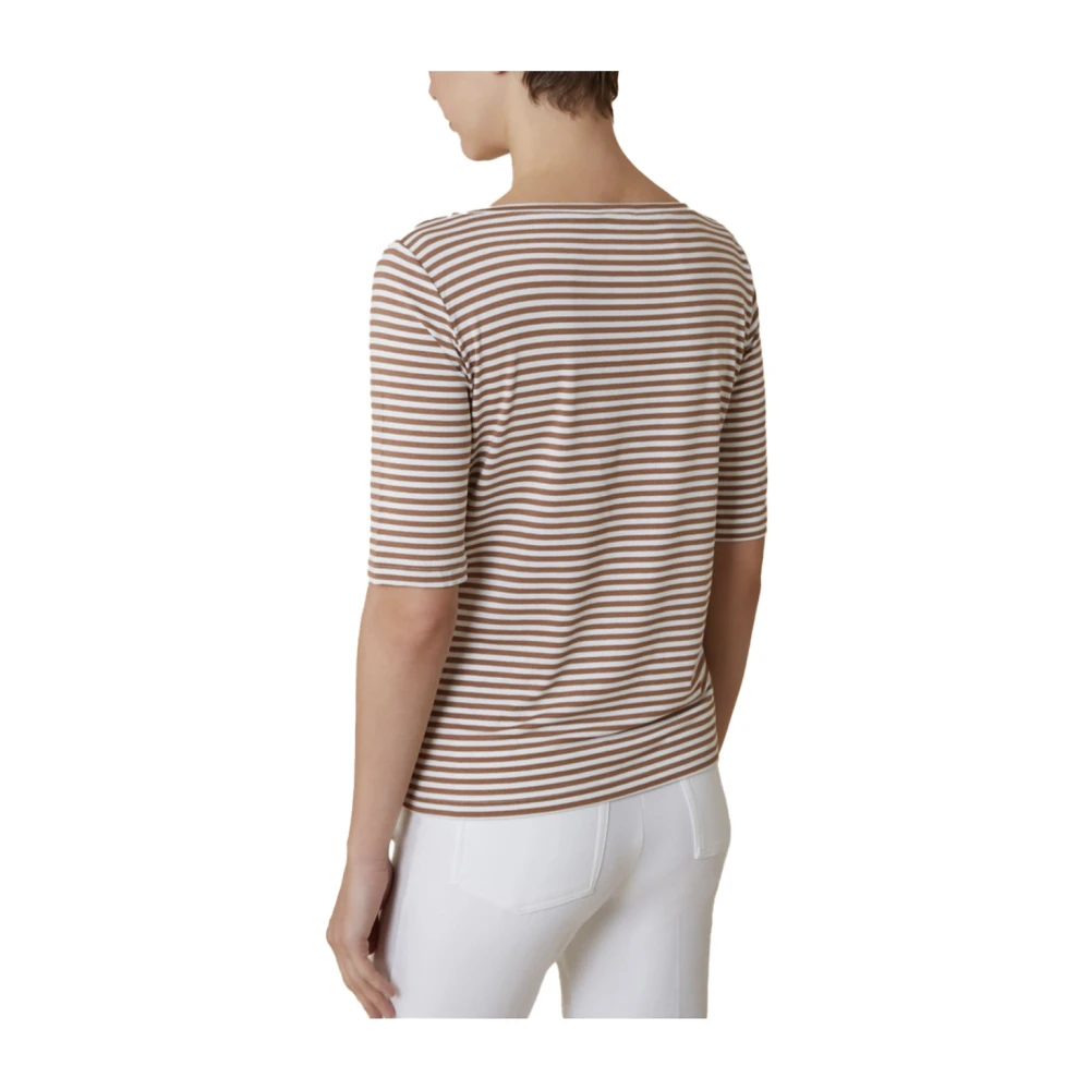 Pennyblack Slim Fit Viscose T-shirt Brown Dames