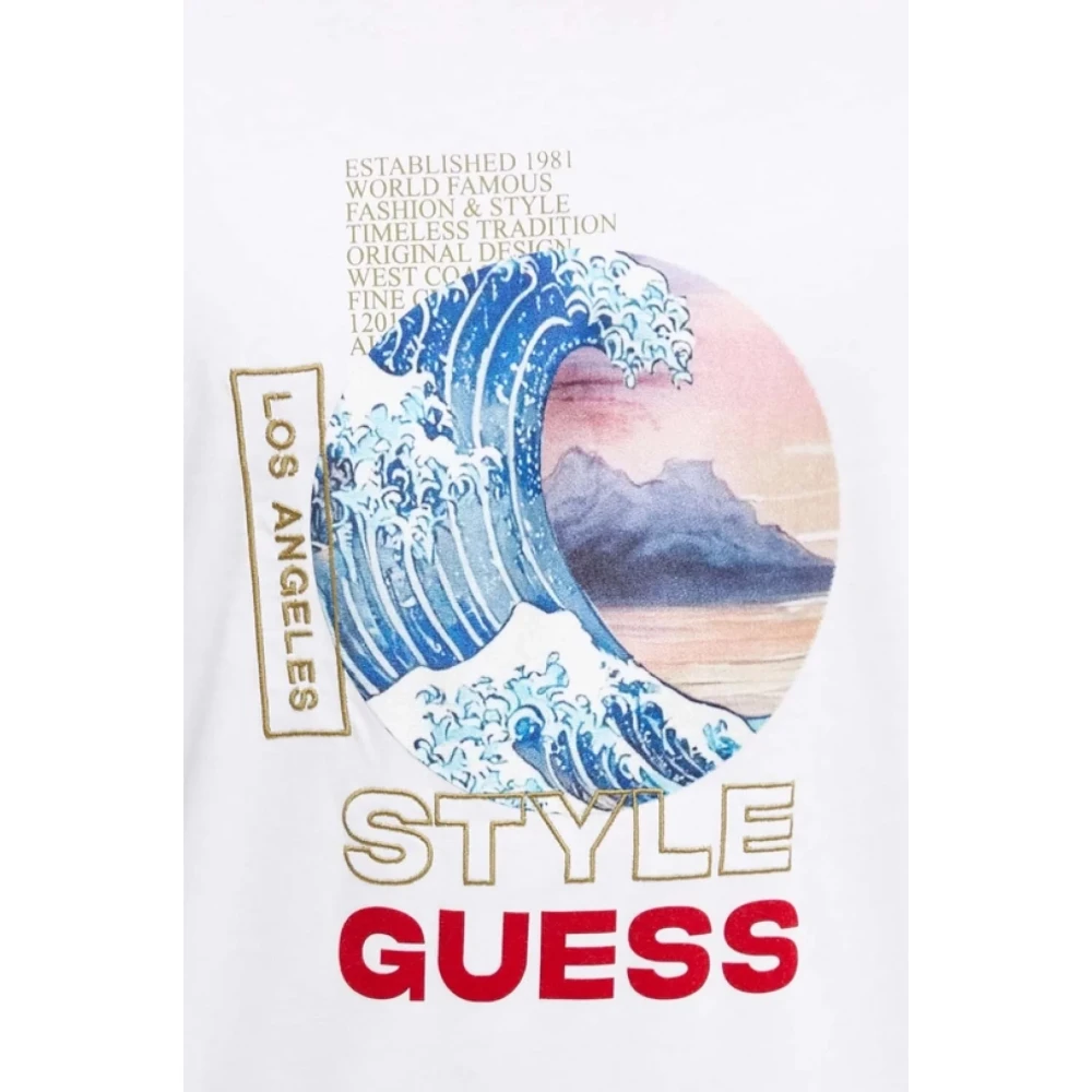 Guess Katoenen Regular Fit T-Shirt White Heren