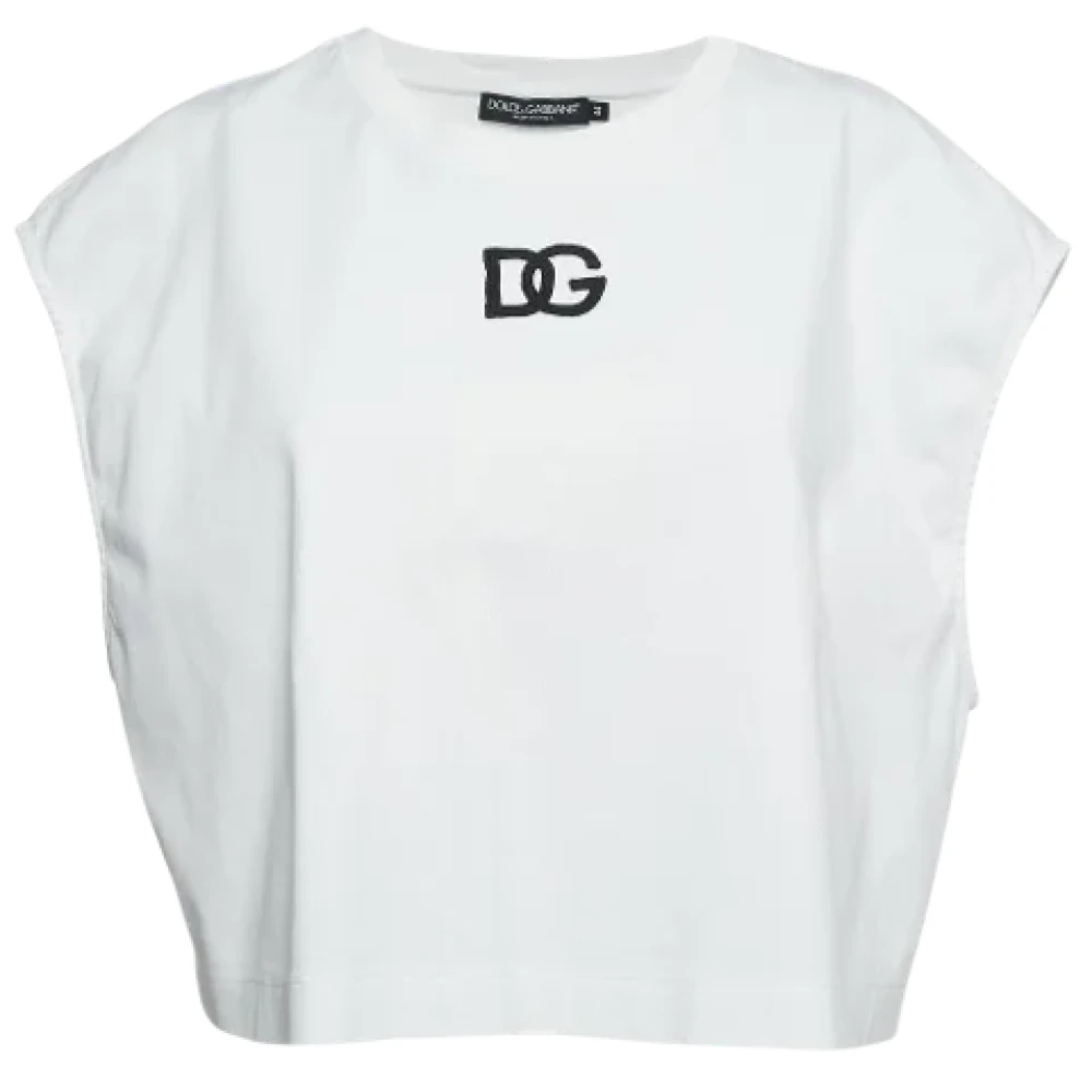 Dolce & Gabbana Pre-owned Cotton tops White Dames