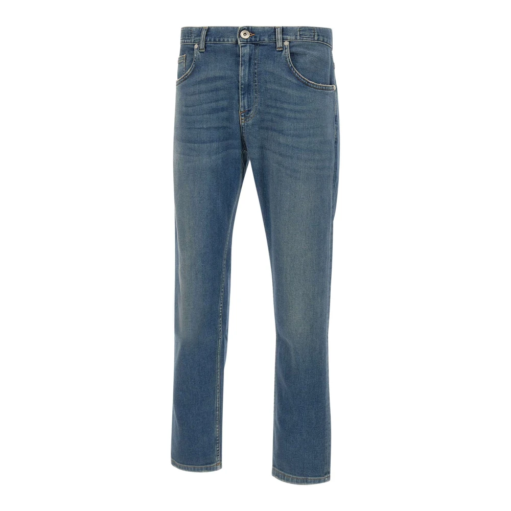 Eleventy Men's Blue Straight Fit Jeans, W33, Five-Pocket Jeans