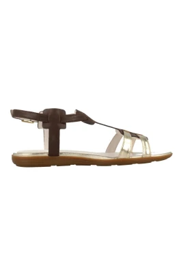 Metalliska Platta Sandaler